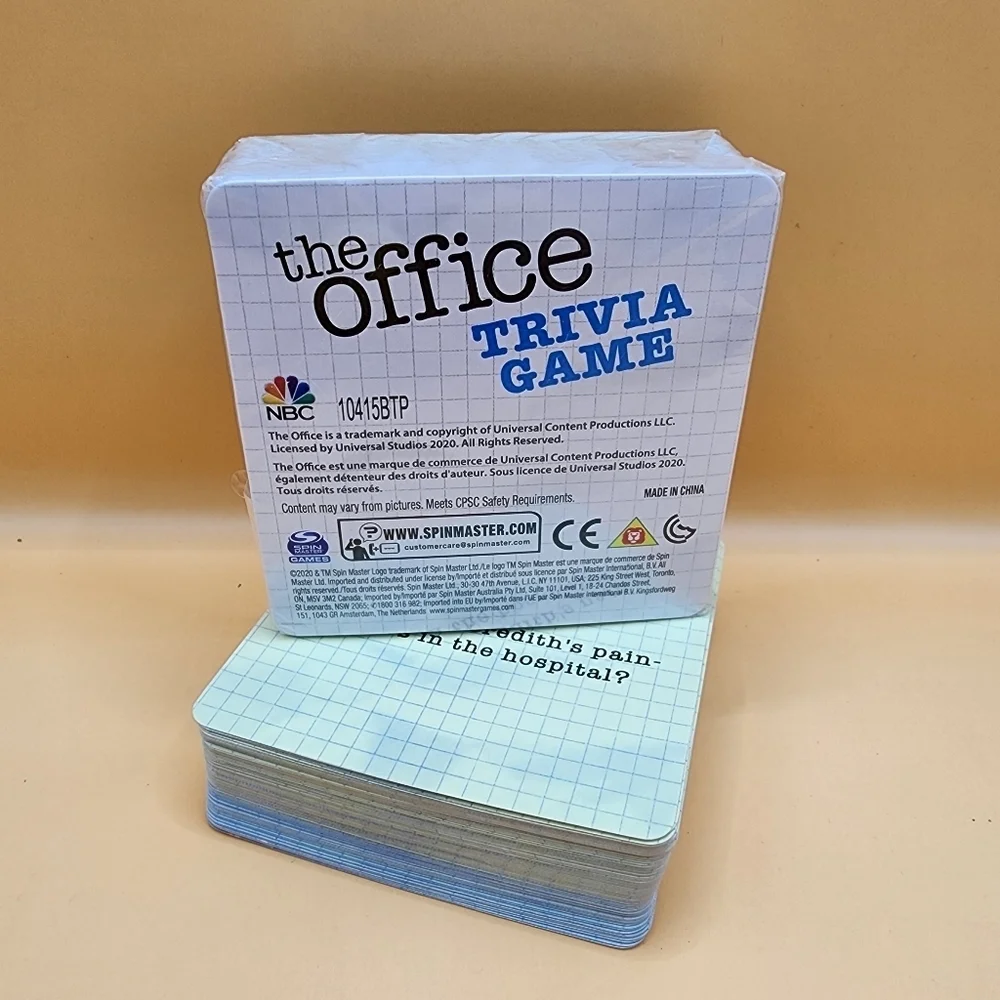 The Office Trivia Cards -2 Decks (1 Sealed, 1 Open) 2020 Spin Master